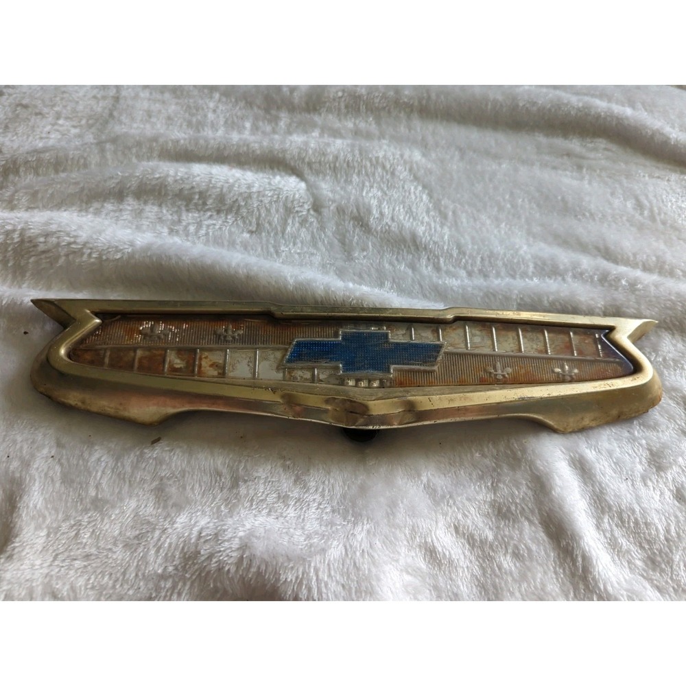 Vintage 1950's Hood Ornament Emblem Chevrolet Original Rat Rod Hot Rod Part!